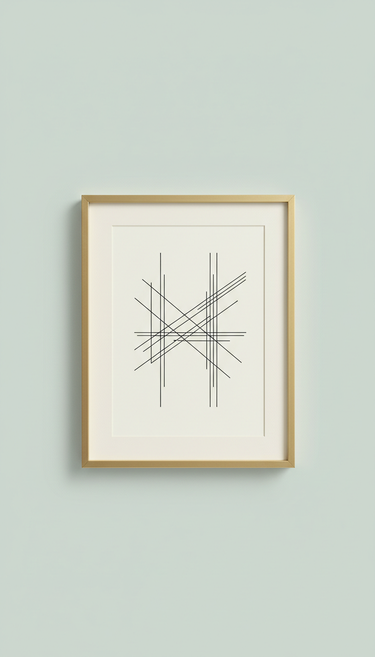 Monochrome Architectural Lines Giclée Print